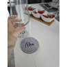 Filzuntersetzer personalisiert mit Namen Filz Untersetzer wieder verwendbare Gastgeschenke für Hochzeit Konfirmation Feier Party