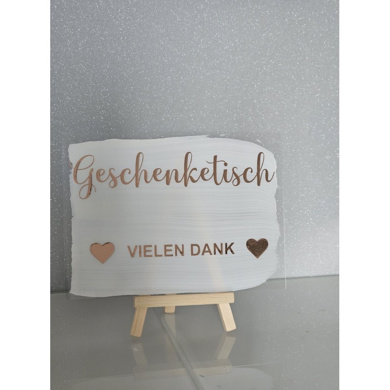 copy of Acrylschild Karten + Geschenke