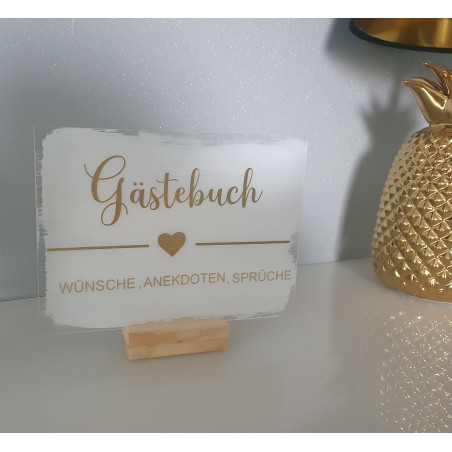 Acrylschild Karten + Geschenke