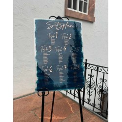 Sitzplan Schild Acryl Personalisiert 50 x 70 cm Hochzeit