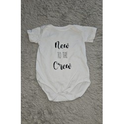 Bügelbild für Baby Body oder t Shirt new to the crew