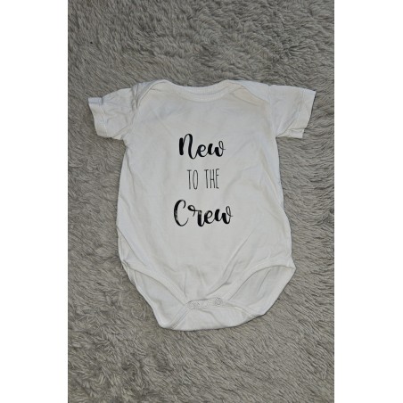 Bügelbild für Baby Body oder t Shirt new to the crew