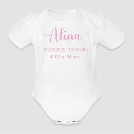 Bügelbilder für Baby Body oder Baby T-Shirt